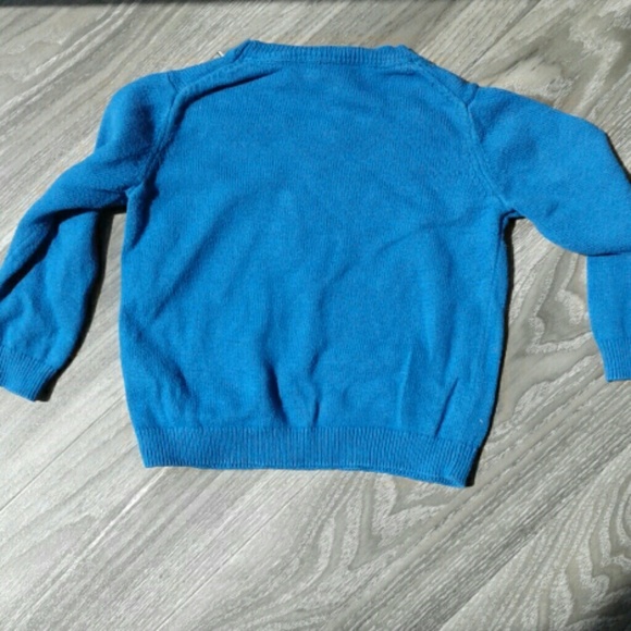 Janie and Jack boys sweater 18-24 mths Blue w/ dog - Picture 5 of 7